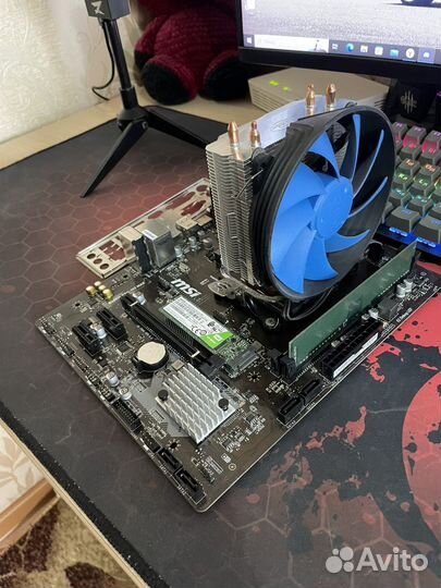 Ryzen 5 2600+B450M Pro-m2 Max+охлаждение+озу