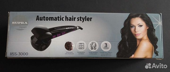 Стайлер для автозавивки волос supra