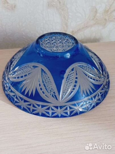 Ваза цветной хрусталь СССР