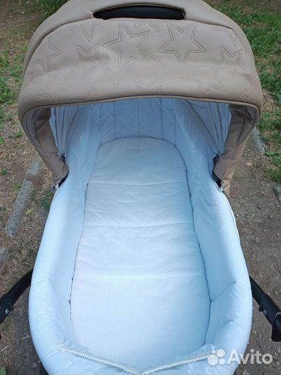 Коляска 2 в 1 эко кожа