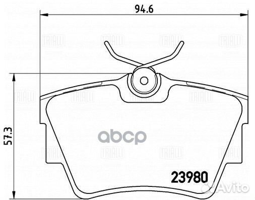 Колодки торм. для а/м Renault Trafic II (01) /I