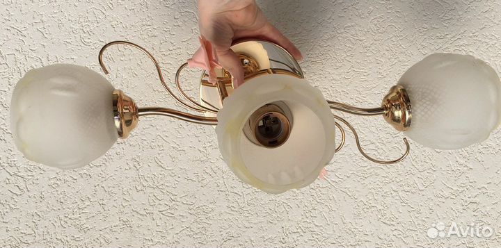 Светильники потолочные на 1 и на 3 лампы