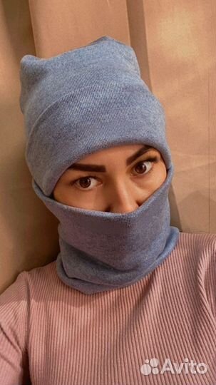 Шапка и снуд женский