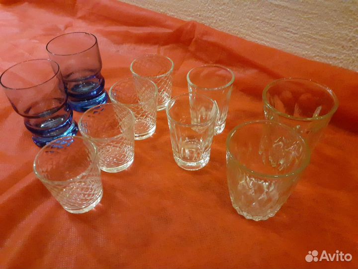 Стопки,стаканы стекло