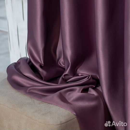 Шторы Адора пурпурный новые на окна пошив