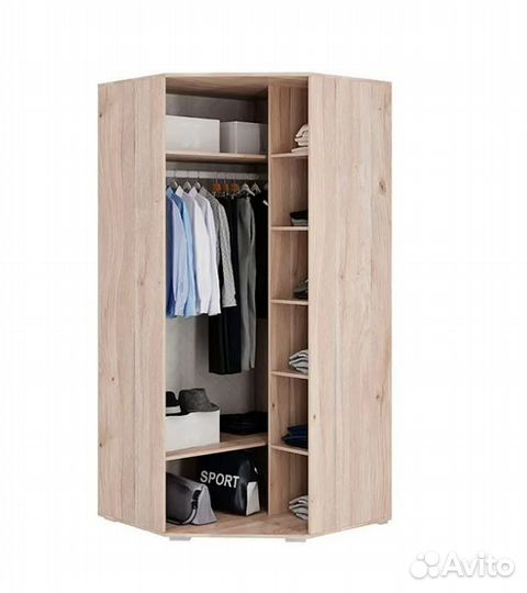 Шкаф угловой Лайк 06.01 дуб мария / графит