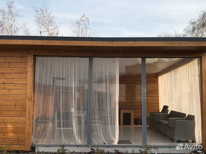 Мягкие окна на базу отдыха