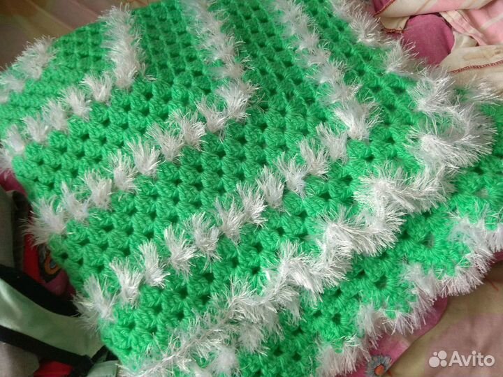 Вязаный плед