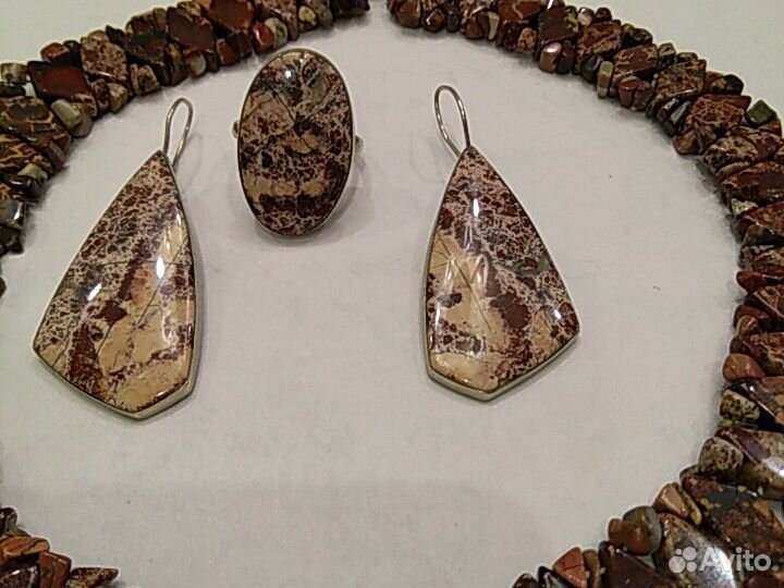 Колье, браслет, серьги, кольцо