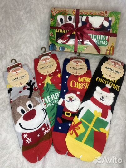Носки женские новогодние