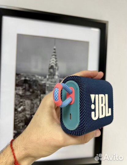 Jbl go 3 синяя