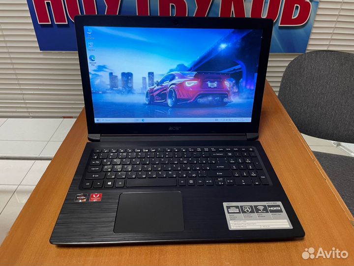 Мощный тонкий ноутбук Acer в упаковке / Ryzen