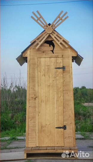 Дачный туалет деревянный