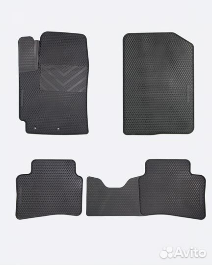 Резиновые коврики соты Hyundai Solaris II (с 2017)