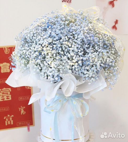 Композиция Гипсофилы (разные цвета)