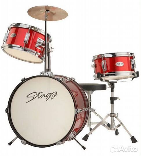 Детская ударная установка Stagg TIM JR 3/16 RD