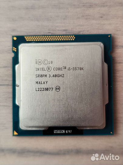 Процессор intel core i5 3570k