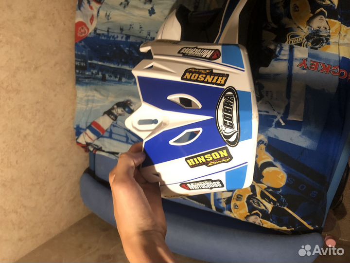 Кроссовый шлем с очками