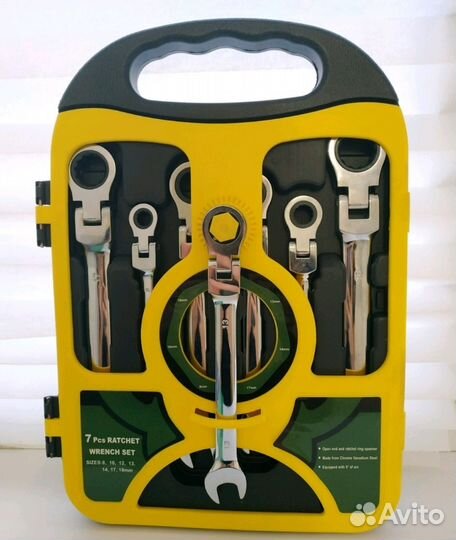 Набор ключей накидных с трещоткой