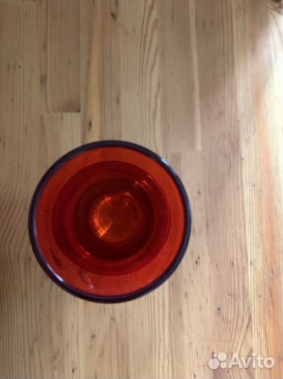 Ваза, стекло рубиновое, СССР