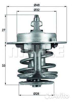 Термостат 82C тарелка клапана прорезиненная