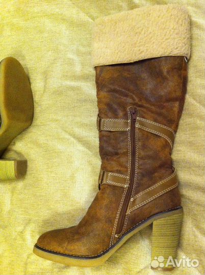 Сапоги еврозима р-р 38-39 Винтаж