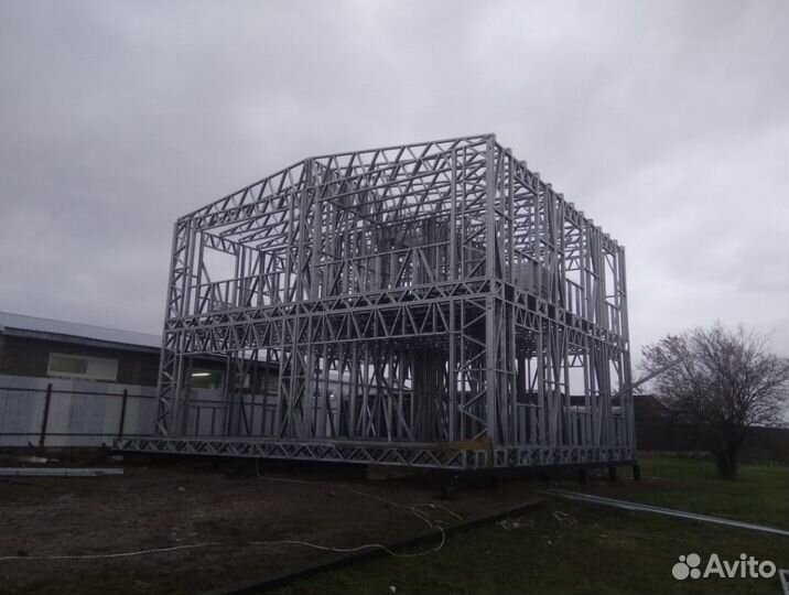 Лстк каркас торгово-офисного здания площадью 242 м