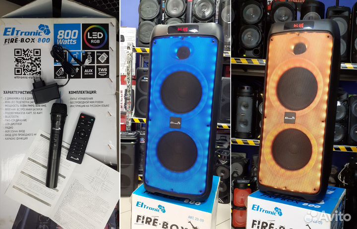 Колонка Eltronic 800вт Беспроводная блютуз система