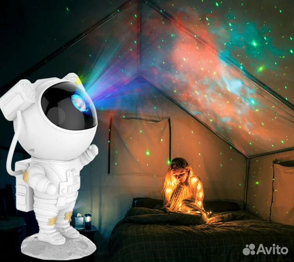 Проектор звездного неба Космонавт ночник детский