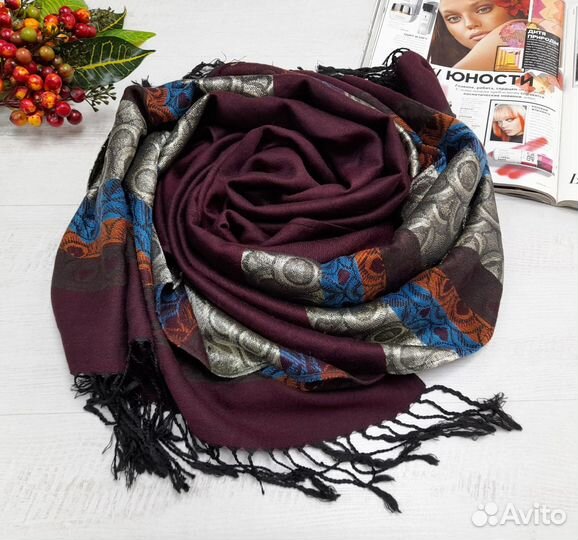 Ч13 Модные шарфы и палантины. Сток