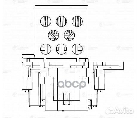 Резистор вентилятора радиатора основного citroe