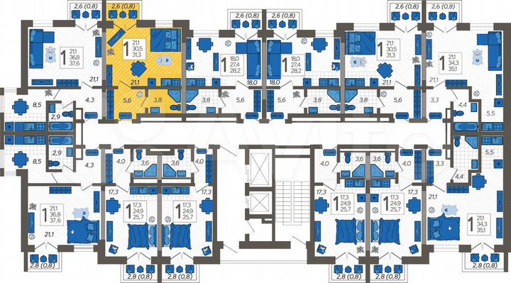 Квартира-студия, 31,3 м², 2/12 эт.