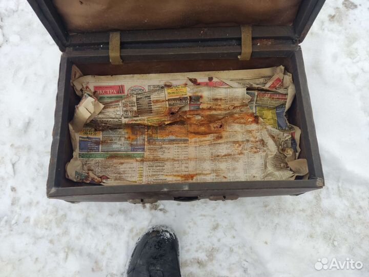 Кожанный чемодан СССР