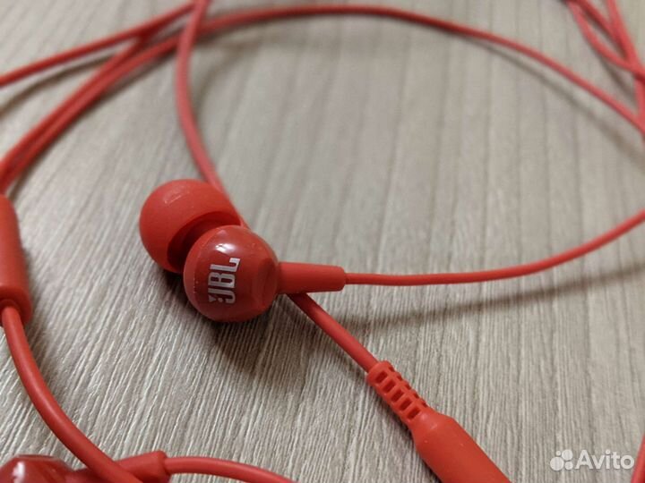 Наушники JBL C100SI, красный