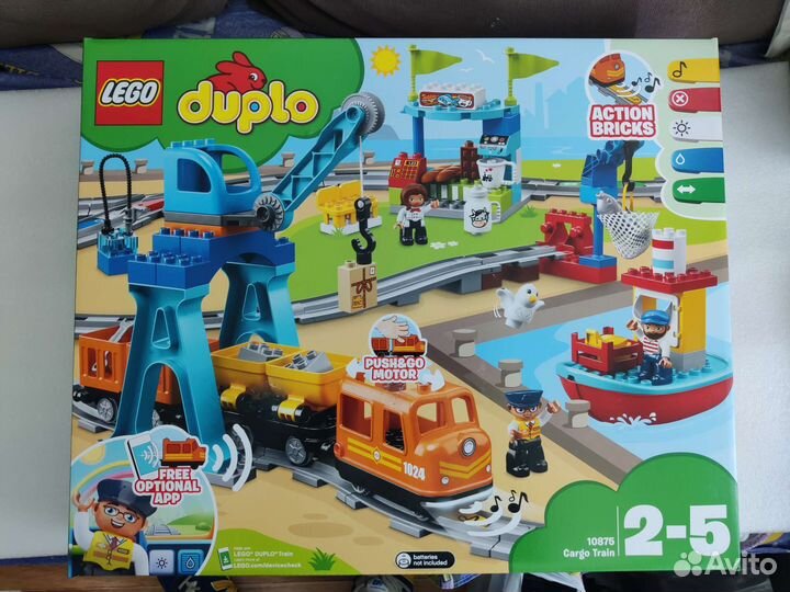 Lego Duplo 10875 Грузовой поезд Новый