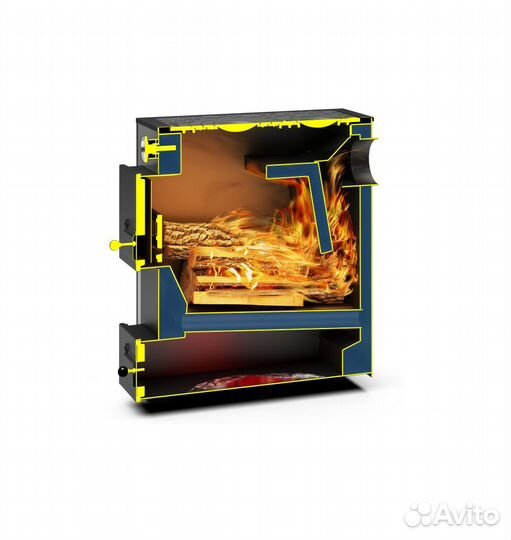 Твердотопливный котёл Куппер Практик 16В(с плитой)