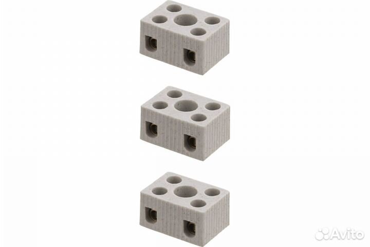 SQ0531-0506 Керамический блок зажимов 10 Ампер 2 п