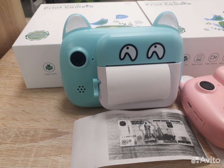 Детский фотоаппарат с мгновенной печатью