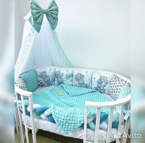 Бортики в детскую кроватку новые
