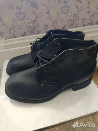 Ботинки СССР кирзовые и кожаные р 43,44