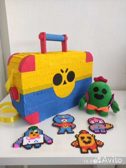 Пиньята minecraft, among us, brawl stars