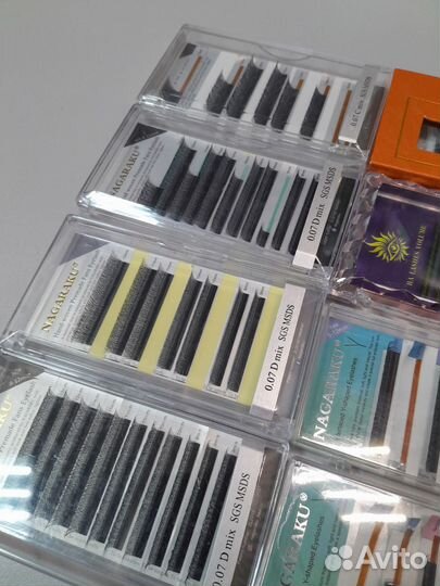 Готовые пучки для наращивания ресниц