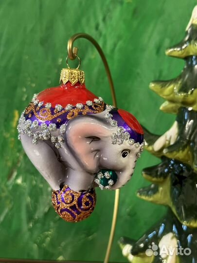 Елочные игрушки фабрики ариель Слоник в цырке