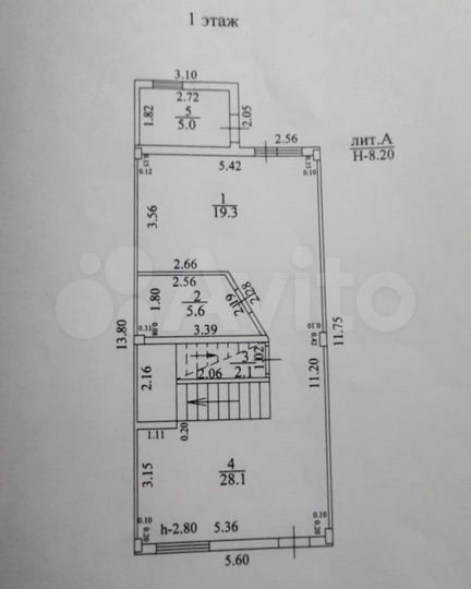 Дом 186 м² на участке 1,6 сот.