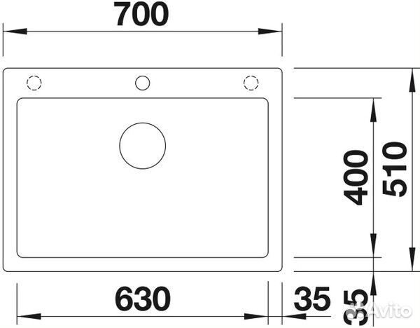 Кухонная мойка Blanco Pleon 8 Белый