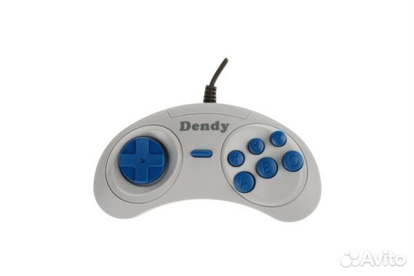 Джойстик для Денди (форма Сега) 9pin, серый
