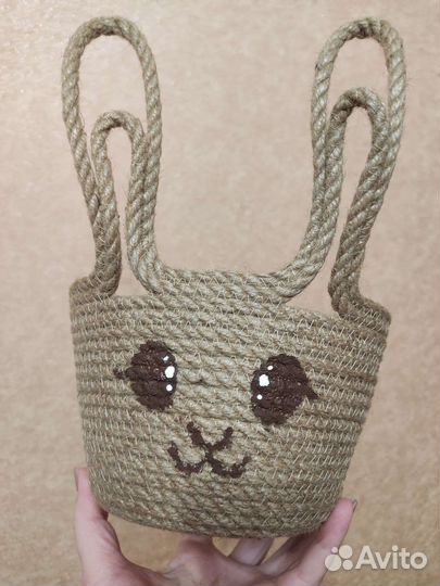 Корзина из джута