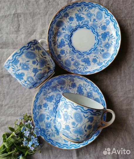 Антикварная кофейная пара