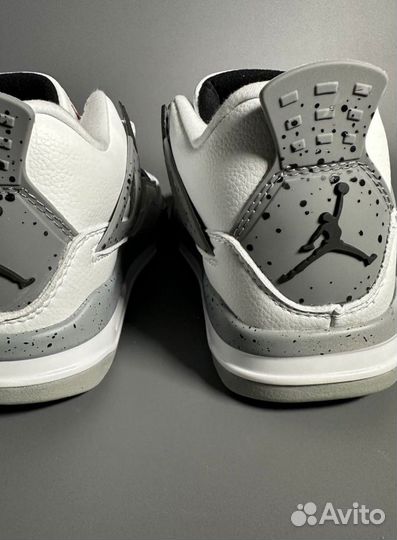 Кроссовки Air Jordan 4 White Oreo Люкс