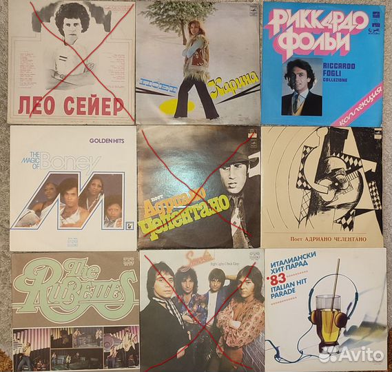 Виниловые пластинки времен СССР. Как новые - mint